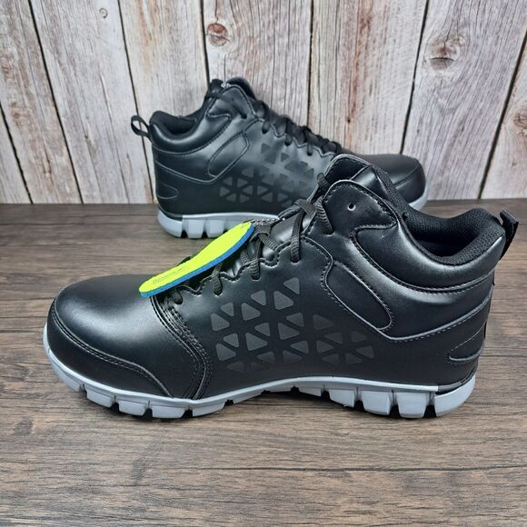 Reebok Sublite Cushion Comp Toe Mid Cut Black WP/SR EH Men's 10 W (Women's 12 W) - Picture 6 of 10